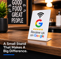 Ezy Reviews Counter Stand – NFC Google Review Stand
