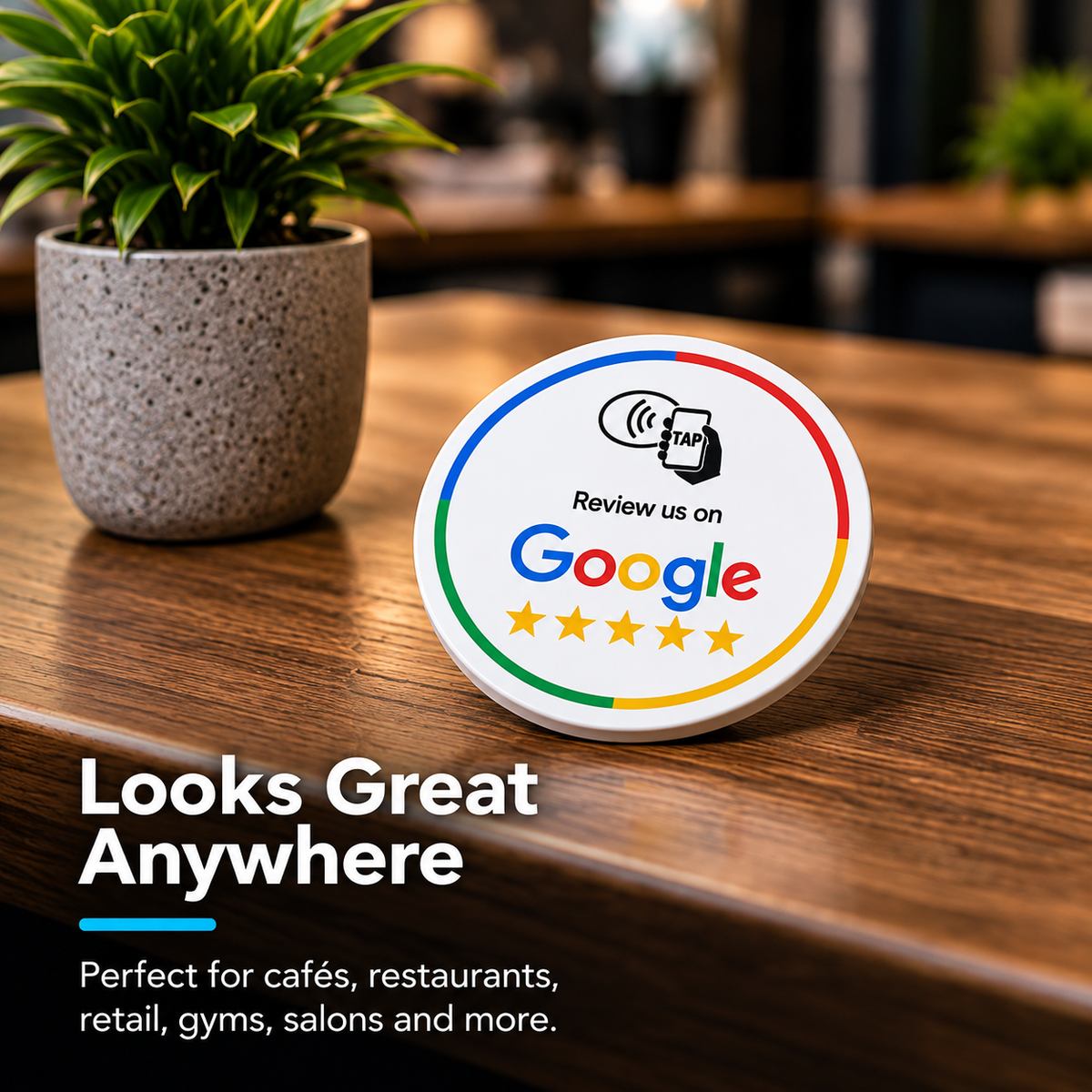 Ezy Reviews Mini – NFC Google Review Stand
