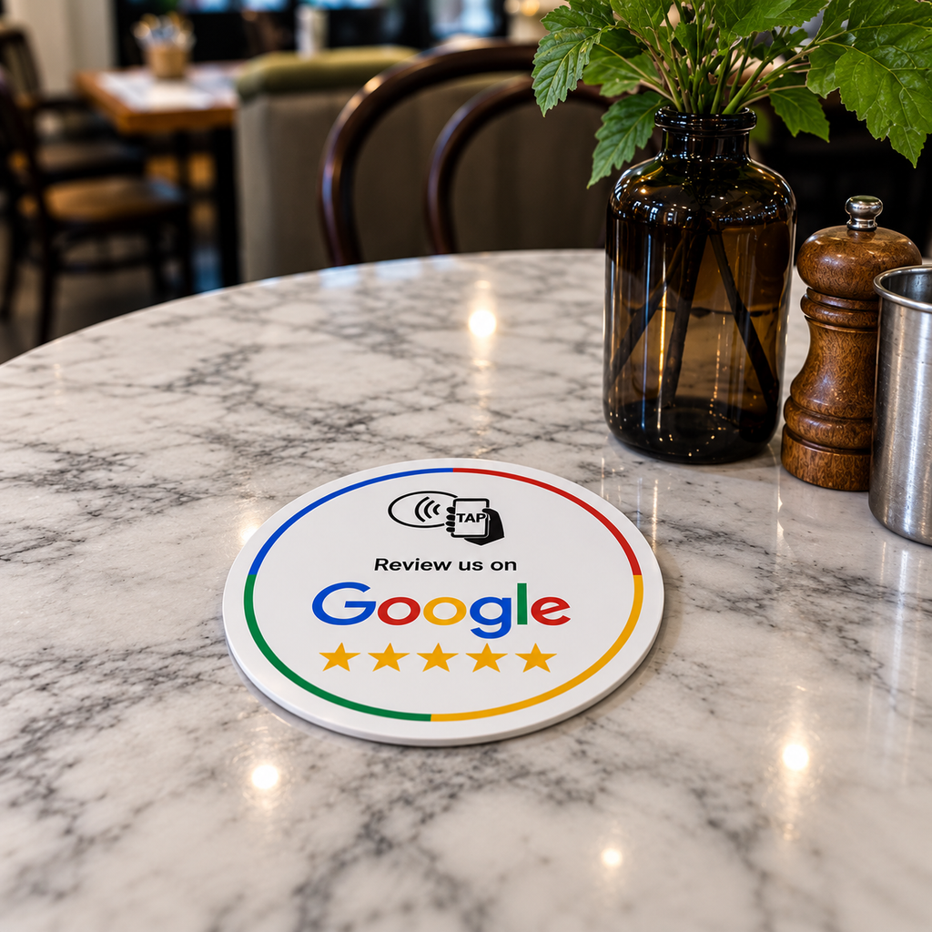 Ezy Reviews Mini – NFC Google Review Stand