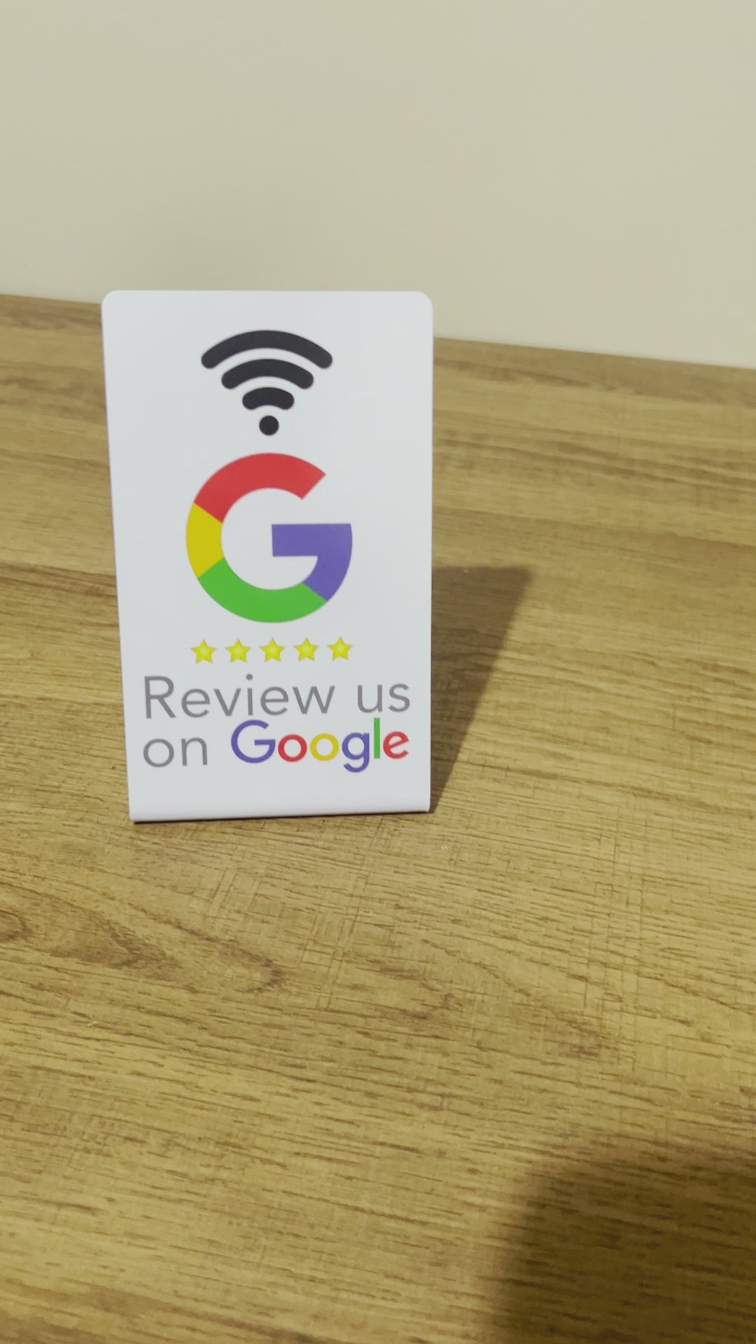 Ezy Reviews Counter Stand – NFC Google Review Stand